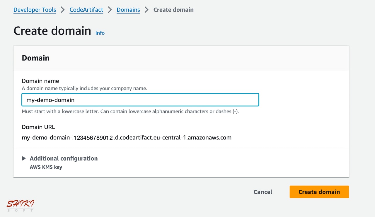 Creating a CodeArtifact domain