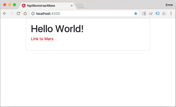 Angular 4 Bootstrap 4 Base Final Screenshot