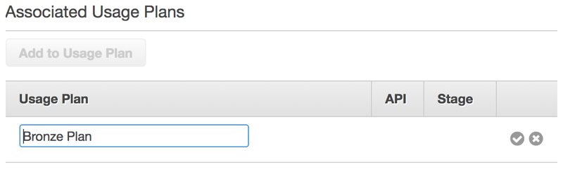 Adding API key to a Usage Plan on AWS API Gateway Console