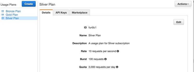 Displaying multiple usage plans of an API on AWS API Gateway Console