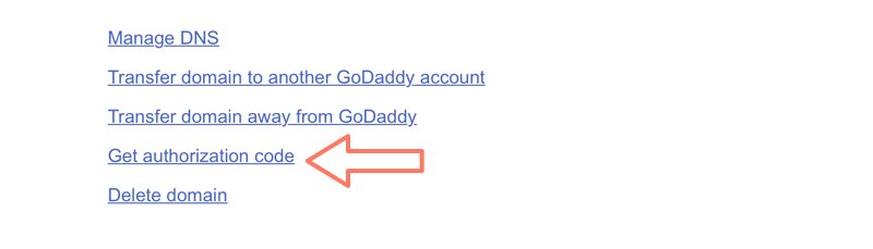 Request Authorization Code on GoDaddy